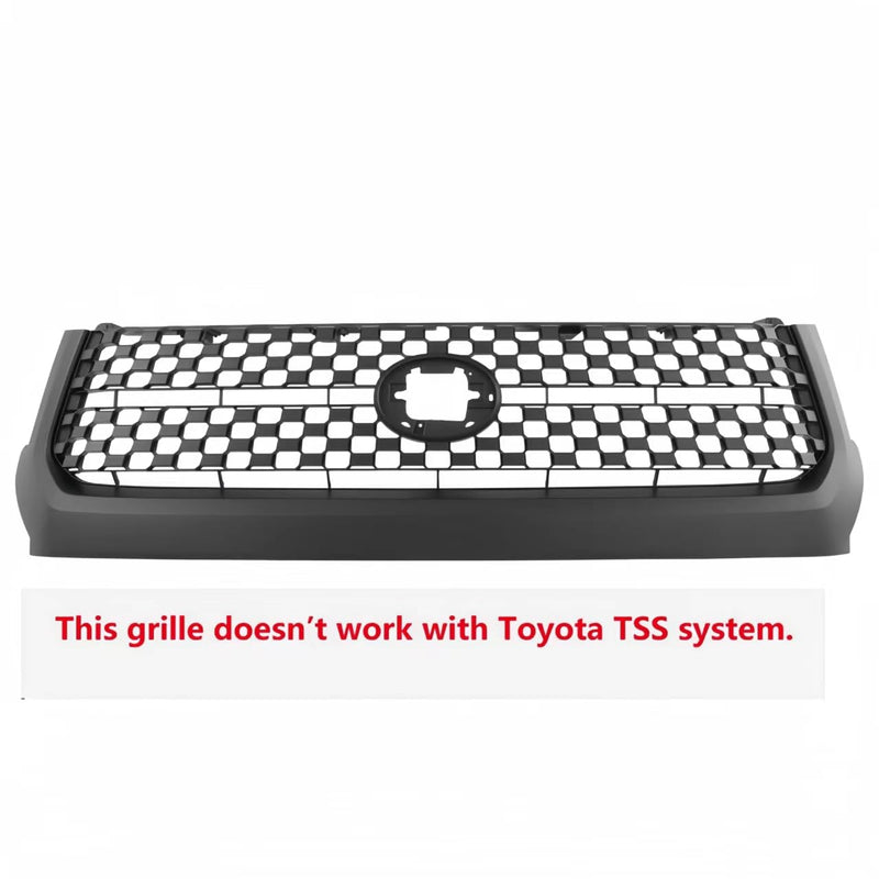 Bufeeters  Front Grille Grill Fit For 2014 2015 2016 2017 2018 2019 2020 Toyota Tundra,Honeycomb Style,Matte black