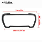 BUFEETERS Front Grille Outer Frame Suround Fit For 2019 2020 2021 GMC Sierra 1500,Factory Style,Gloss Black