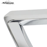 BUFEETERS Front Bumper Fascia Skid Plate Fit For 2019 2020 2021 Chevrolet Silverado 1500,Chrome&Silver