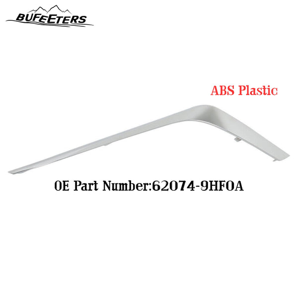 BUFEETERS  Front Bumper Grille Molding Right Side Plated Grill Fit For 2023 2024 Nissan Altima,Factory Style,Chrome