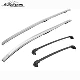 BUFEETERS 4Pcs Roof Rack Cross Bars + Side Rails Luggage Carrier Fit For 2012 2013 2014 2015 2016 Honda CRV CR-V,Factory Style,Black&Silver