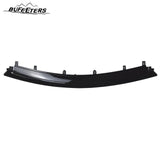 BUFEETERS  Front Bumper Upper Grille W/ Bumper Lower Trim Fit For 2015 2016 2017 INFINITI QX80,Factory Style,Gloss Black
