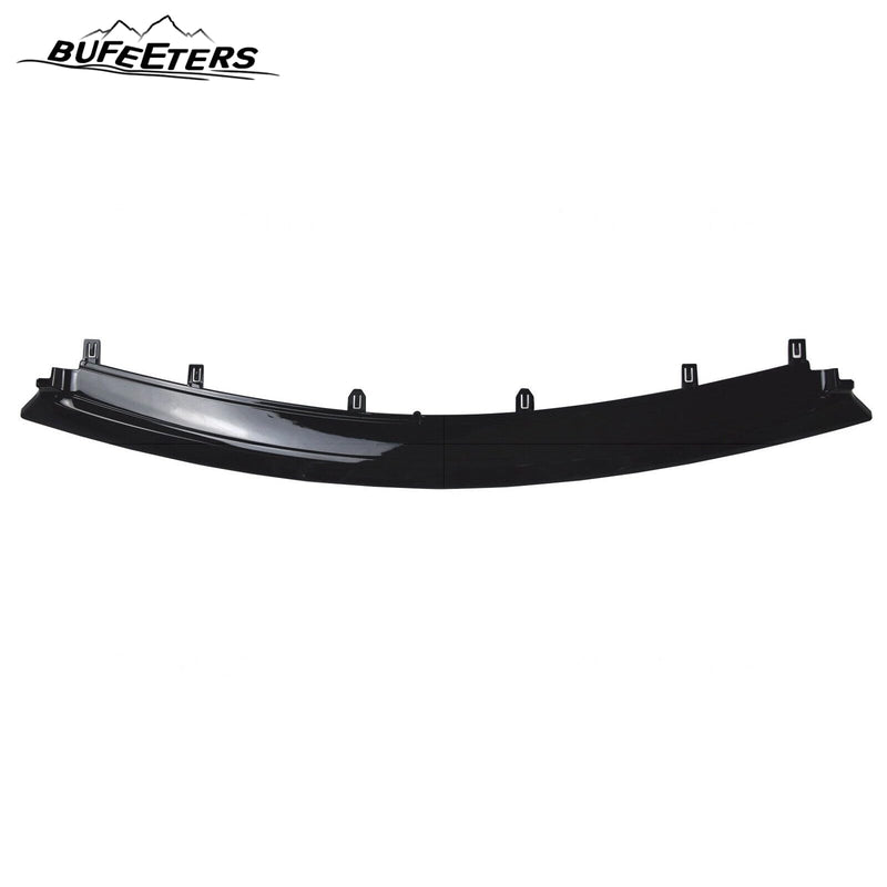 BUFEETERS  Front Bumper Upper Grille W/ Bumper Lower Trim Fit For 2015 2016 2017 INFINITI QX80,Factory Style,Gloss Black