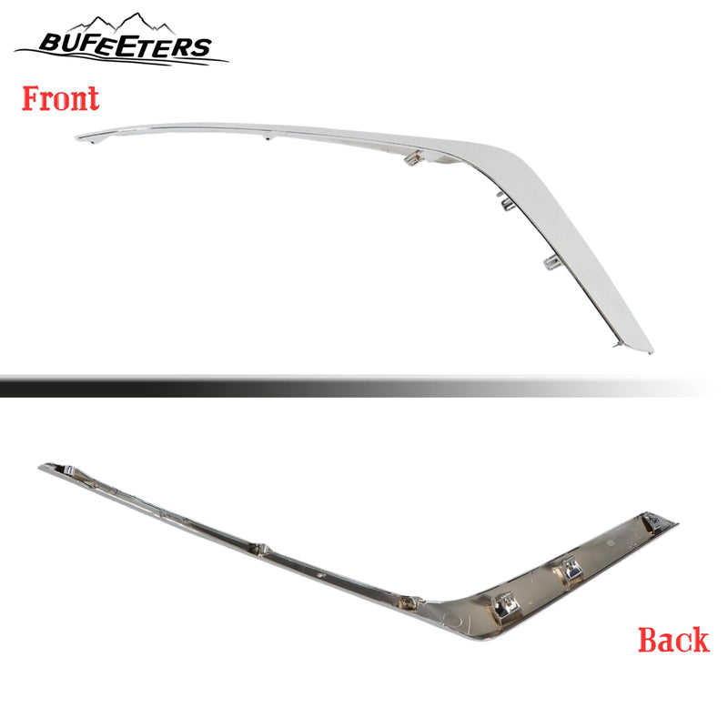BUFEETERS  Front Bumper Grille Molding Right Side Plated Grill Fit For 2023 2024 Nissan Altima,Factory Style,Chrome