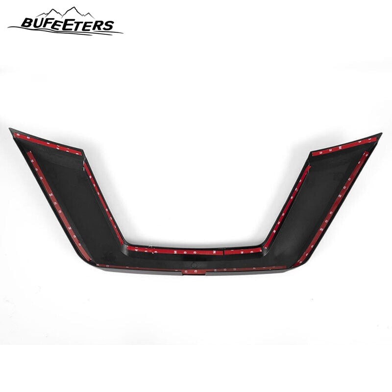 BUFEETERS Front Grille Trim Molding Outer Fit For 2017 2018 2019 2020 Nissan Rogue,Factory Style,Gloss Black