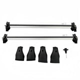 BUFEETERS  Roof Rack Cross Bars Crossbars Fit For Toyota Corolla Hatchback 2019 2020 2021 2022 2023,Silver+Black,165 lbs
