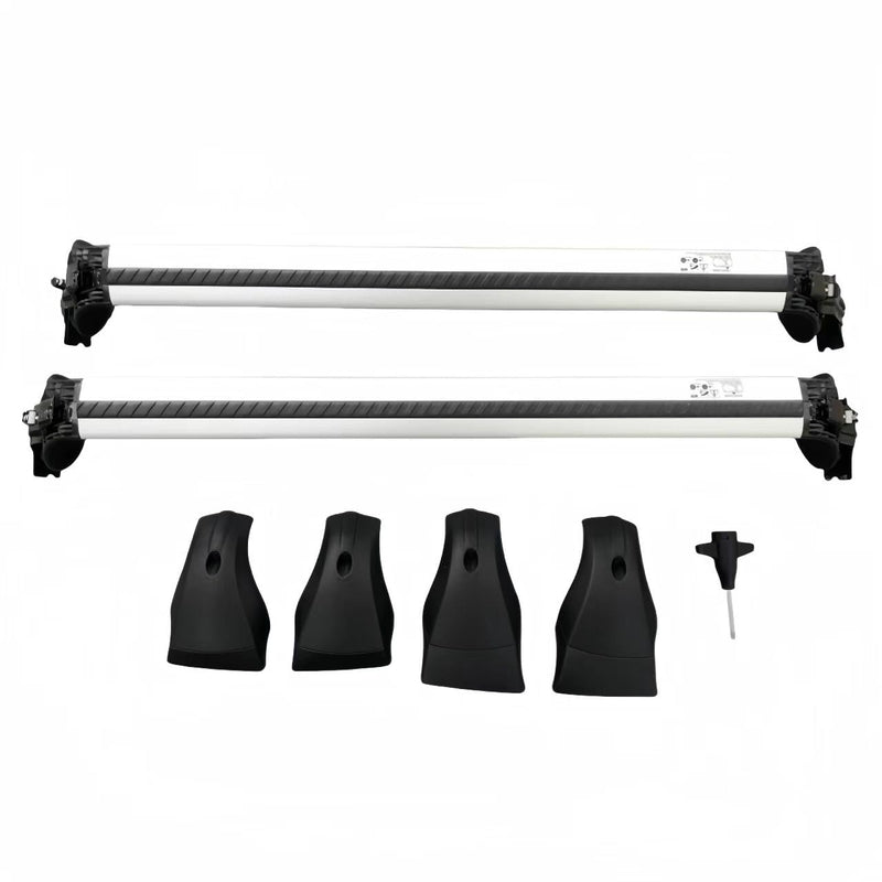 BUFEETERS  Roof Rack Cross Bars Crossbars Fit For Toyota Corolla Hatchback 2019 2020 2021 2022 2023,Silver+Black,165 lbs