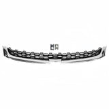 BUFEETERS  3pcs Front Upper Center Lower Grille Grill Set Fit For 2014 2015 2016 Chevrolet Malibu,Chrome&Black