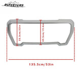 BUFEETERS Front Grille Outer Frame Suround Fit For 2019 2020 2021 GMC Sierra 1500,Factory Style,Matte Silver