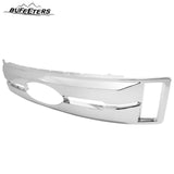 BUFEETERS Front Bumper Upper Grille Overlay Grill Covers Fit For 2017 2018 2019 F-250 F-350 F-450 F-550 Super Duty XLT&XL,Factory Style,Chrome&Silver
