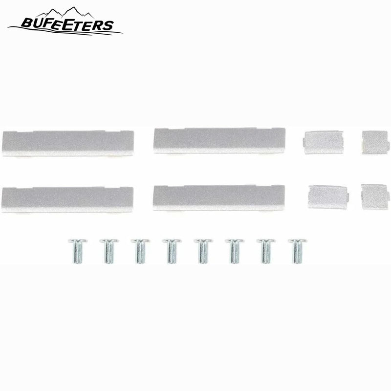 BUFEETERS 4Pcs Roof Rack Cross Bars + Side Rails Luggage Carrier Fit For 2012 2013 2014 2015 2016 Honda CRV CR-V,Factory Style,Black&Silver