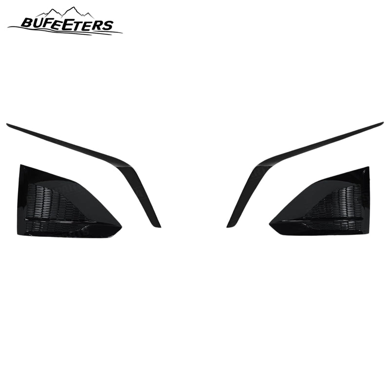BUFEETERS  7PCS Front Bumper Grille Fog Light Cover Black Molding Fit For 2023 2024 Nissan Altima SR,Factory Style,Gloss Black