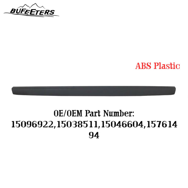 BUFEETERS Tailgate Molding Spoiler Cap Fit For 1999 2000 2001 2002 2003 2004 2005 2006 2007 Silverado GMC Sierra 1500,Factory Style,Textured Black