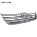 BUFEETERS Front Bumper Upper Grille Fit For 2010 2011 2013 Ford Transit Connect,Horizontal Billet Style,Platinum Primed