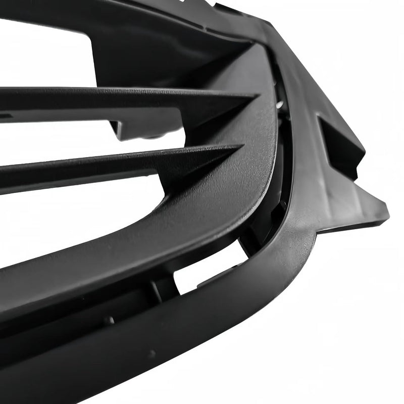 BUFEETERS  3pcs Front Upper Center Lower Grille Grill Set Fit For 2014 2015 2016 Chevrolet Malibu,Chrome&Black