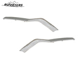 BUFEETERS Front Bumper Upper Lower Grille And Fog Lamp Covers Set Fit For 2018 2019 2020 Honda Odyssey,Factory Style,Chrome&Black