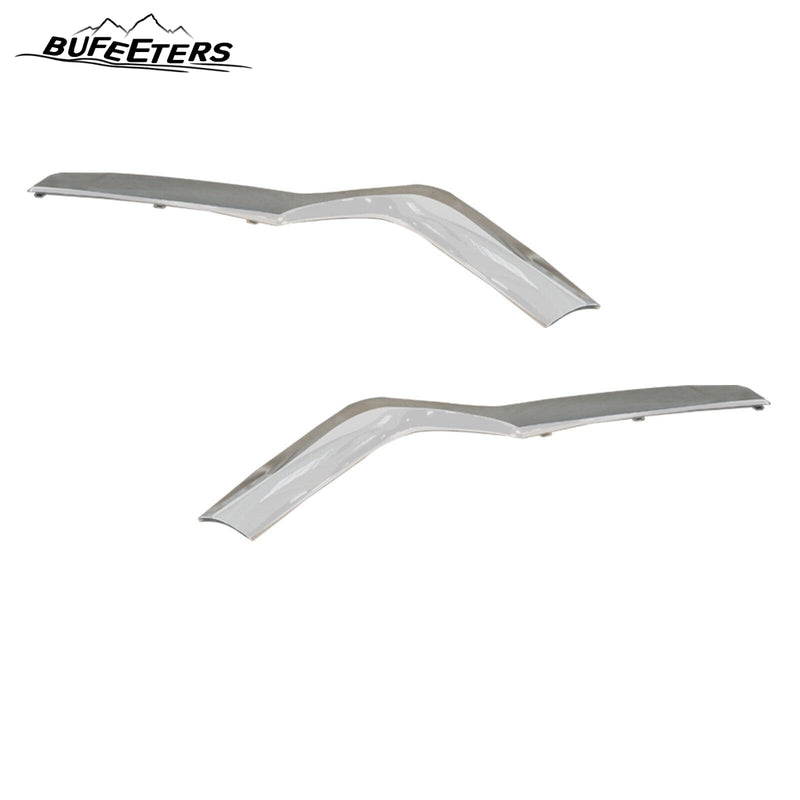 BUFEETERS Front Bumper Upper Lower Grille And Fog Lamp Covers Set Fit For 2018 2019 2020 Honda Odyssey,Factory Style,Chrome&Black