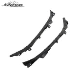 BUFEETERS    7PCS Front Bumper Grille+Radiator Cover+Bumper Lid+4 Brackets Fit For 2017 2018 Hyundai Elantra,Mesh Style,Chrome&Black