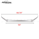 BUFEETERS   3PCS Front Bumper Grille Molding Hood Trim Fit For 2019 2020 Hyundai Santa Fe,Silver