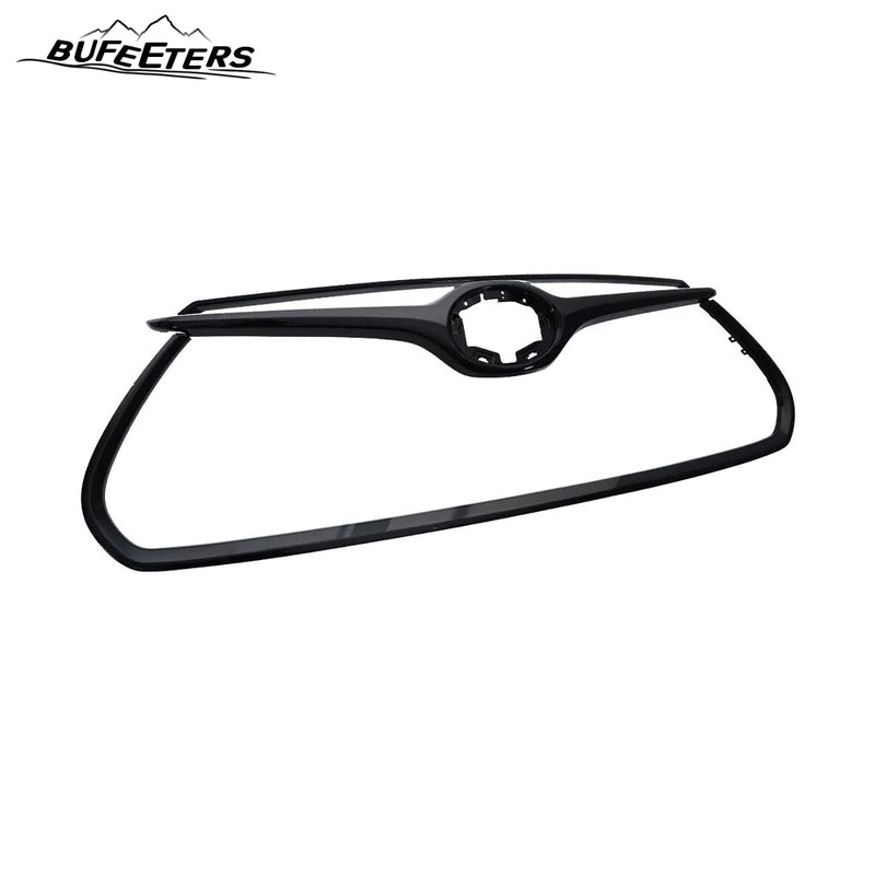 BUFEETERS Front Grille Molding Trim Cover Fit For 2020 2021 2022 2023 Toyota Highlander,Factory Style,Gloss Black