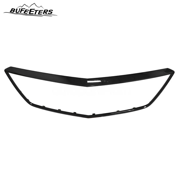 BUFEETERS   Front Bumper Upper Grille Outer Surround Frame Fit For 2017 2018 2019 2020 2021 2022 2023 Cadillac XT5,Factory Style,Gloss Black