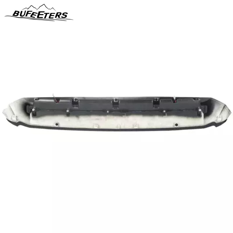 BUFEETERS  Front Upper Hood Scoop With Small Lights Fit For Toyota Tundra 2014 2015 2016 2017 2018 2019 2020 2021,Gloss Black