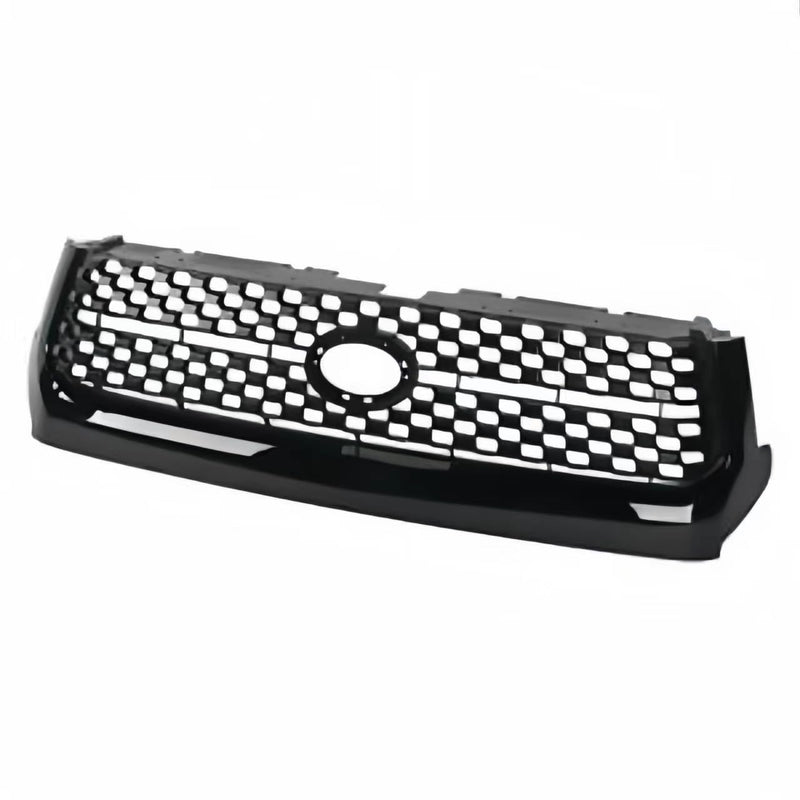 BUFEETERS  Front Bumper Upper Grille Fit For 2014 2015 2016 2017 2018 2019 2020 Toyota Tundra,Gloss Black