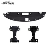 BUFEETERS  12PCS Front Grille Fog Light Kits Radiator Cover Bumper Bracket Fit For 2016 2017 2018 Nissan Altima,Mesh Style,Chrome&Black