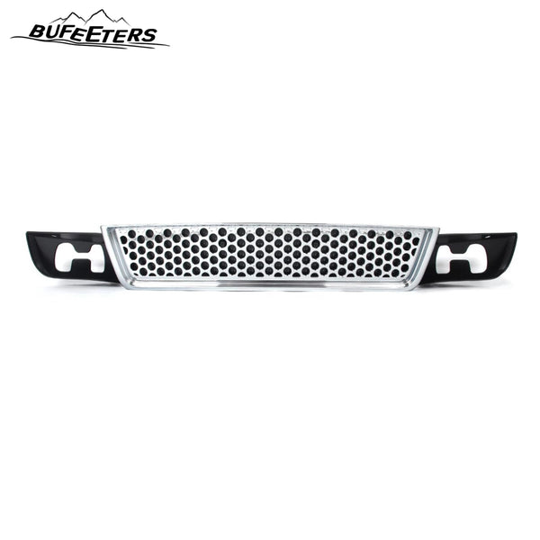 BUFEETERS Front Bumper Lower Grille Fit For 2007 2008 2009 2010 2011 2012 2013 2014 GMC Yukon/Yukon XL,Denali Style,Chrome&Black