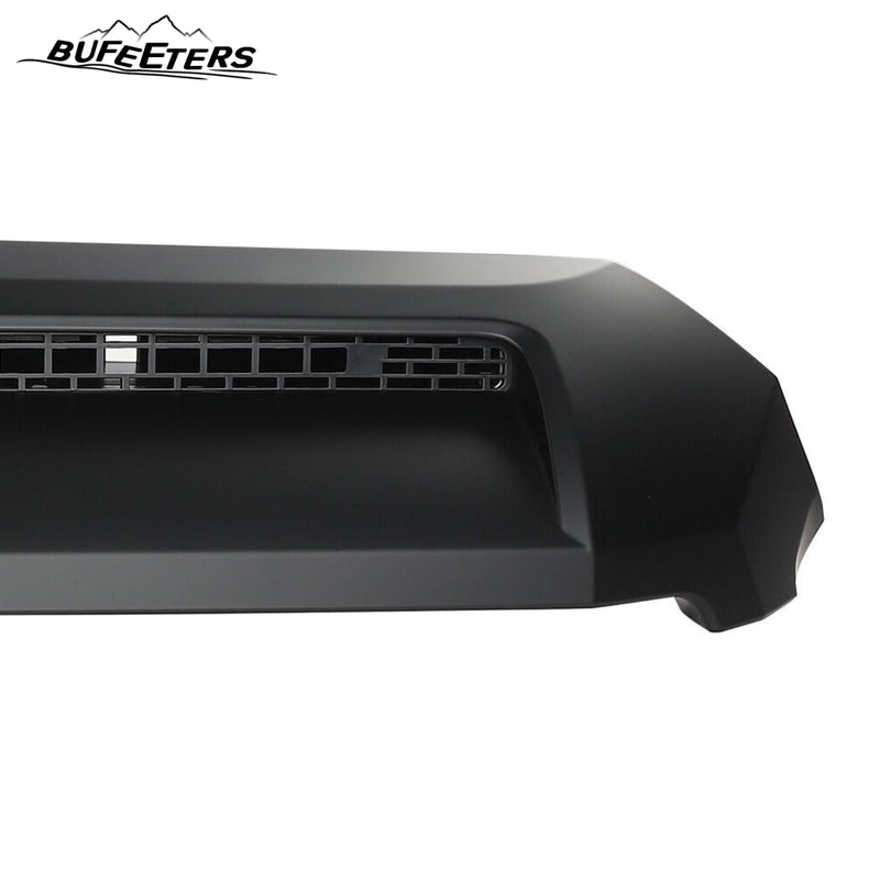 BUFEETERS  Front Grille&Hood Bulge Molding Set Fit For 2014 2015 2016 2017 2018 2019 2020 Toyota Tundra,Mesh Style,Matte Black