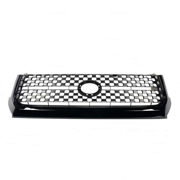 BUFEETERS  Front Bumper Upper Grille Fit For 2014 2015 2016 2017 2018 2019 2020 Toyota Tundra,Gloss Black