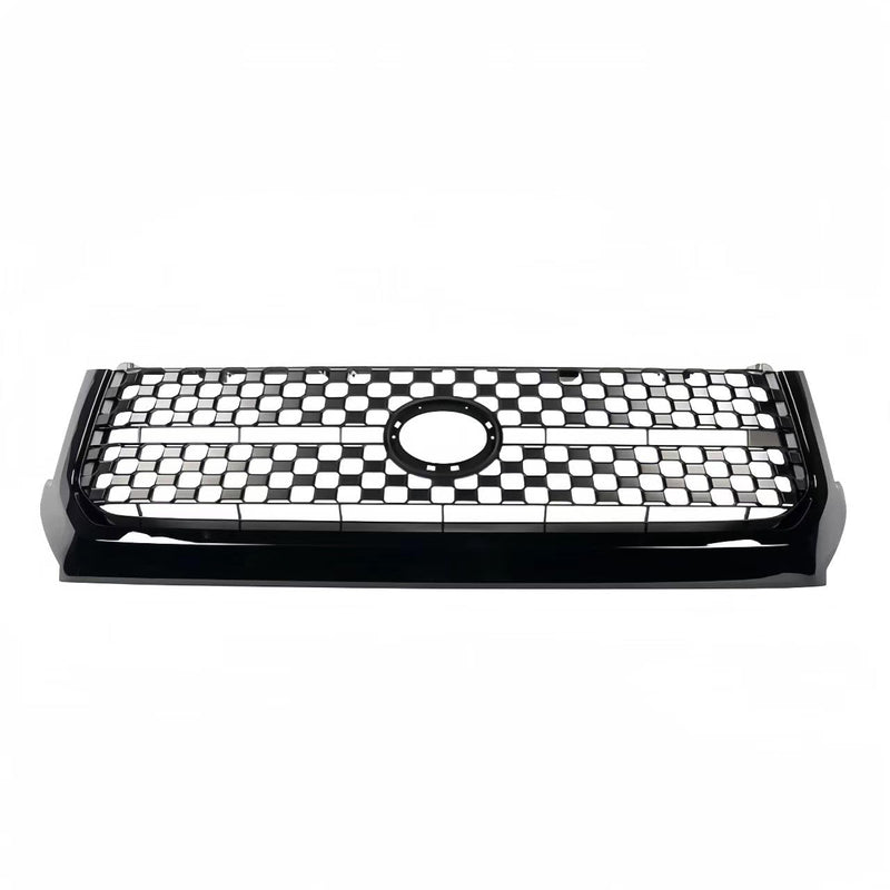 BUFEETERS  Front Bumper Upper Grille Fit For 2014 2015 2016 2017 2018 2019 2020 Toyota Tundra,Gloss Black