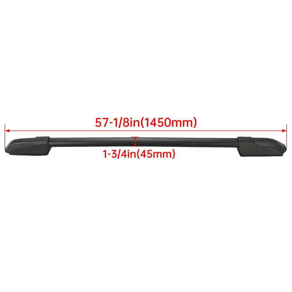 BUFEETERS    Roof Rack Side Rails Luggage Carrier Bar Fit For Honda Pilot 2009 2010 2011 2012 2013 2014 2015,Black