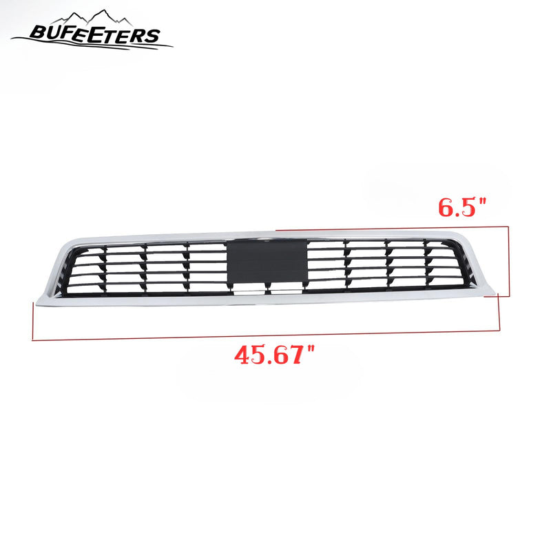 BUFEETERS  Front Bumper Lower Grille Fit For 2015 2016 2017 INFINITI QX80,Mesh Style,Chrome&Black