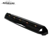 BUFEETERS  Front Upper Hood Scoop With Small Lights Fit For Toyota Tundra 2014 2015 2016 2017 2018 2019 2020 2021,Gloss Black