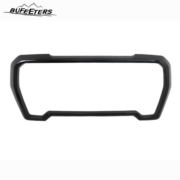 BUFEETERS Front Grille Outer Frame Suround Fit For 2019 2020 2021 GMC Sierra 1500,Factory Style,Gloss Black