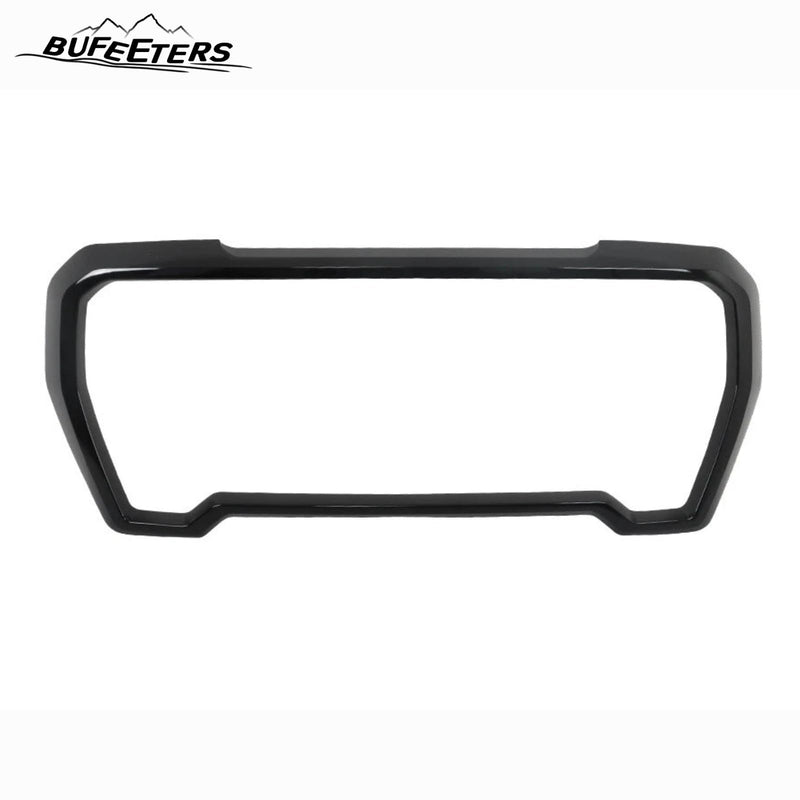 BUFEETERS Front Grille Outer Frame Suround Fit For 2019 2020 2021 GMC Sierra 1500,Factory Style,Gloss Black