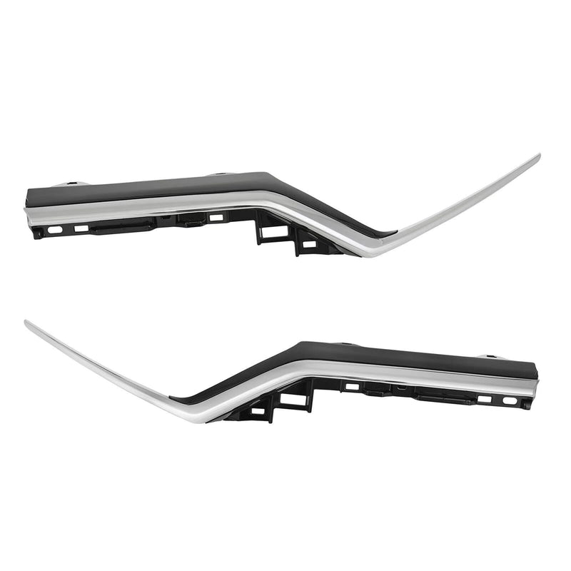 BUFEETERS  15PCS Front Grille Molding Fog Light Strip Trim Bezel Fit For 2020-2022 Honda CRV,Honeycomb Style,Black