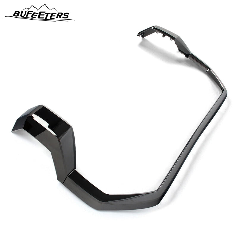 BUFEETERS Front Bumper Grille Trim Molding Fit For 2022 2023 2024 Toyota Tundra,Trim Style,Smoked Chrome