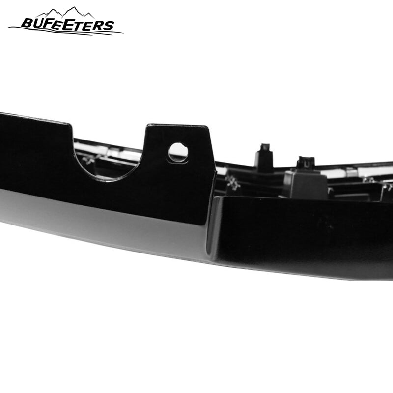 BUFEETERS Front Bumper Upper Grille Assembly Fit For 2019 2020 2021 Chevy Silverado 1500,LTZ Style/Horizontal Billet Style,Gloss Black