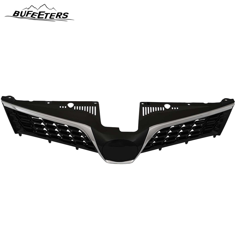 BUFEETERS Front Bumper Grille Model Mesh Grill Trim Fit For 2018 2019 2020 Toyota Sienna,Mesh Style,Chrome&Black
