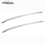 BUFEETERS   4Pcs Roof Rack Side Rails + Cross Bars Fit For 2017 2018 2019 2020 2021 2022 Honda CRV CR-V,OE Style,Black&Silver