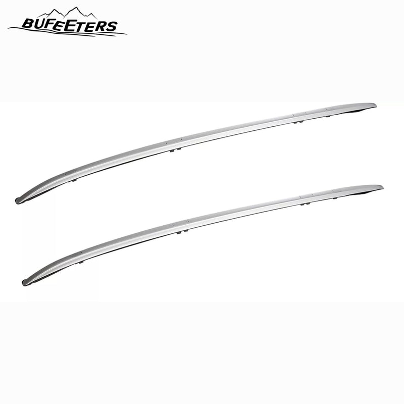 BUFEETERS   4Pcs Roof Rack Side Rails + Cross Bars Fit For 2017 2018 2019 2020 2021 2022 Honda CRV CR-V,OE Style,Black&Silver