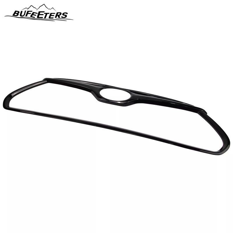BUFEETERS Pure Black Garnish Frame Front Grille Cover Trim Fit For 2020 2021 2022 Toyota Highlander