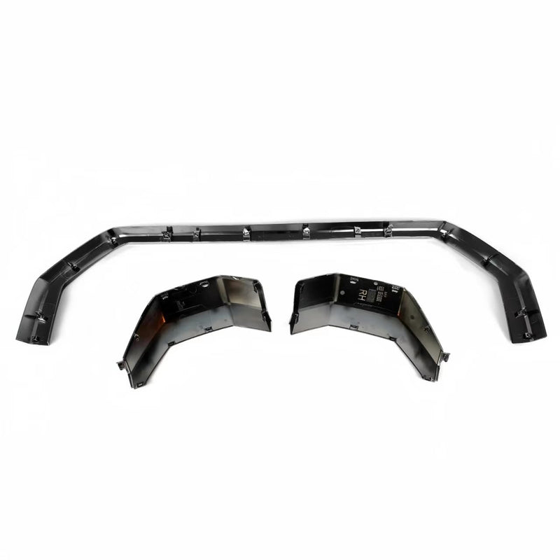 BUFEETERS Front Bumper Grille Trim Molding Fit For Toyota Tundra 2022-2024,Gloss Black