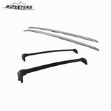 BUFEETERS   4Pcs Roof Rack Side Rails + Cross Bars Fit For 2017 2018 2019 2020 2021 2022 Honda CRV CR-V,OE Style,Black&Silver
