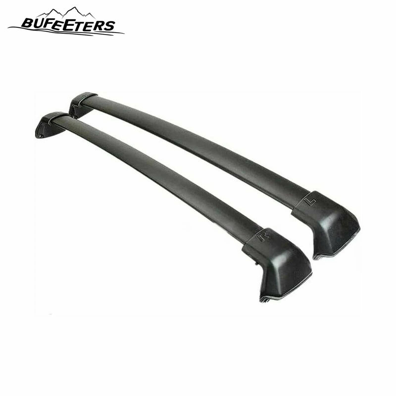 BUFEETERS 4Pcs Roof Rack Cross Bars + Side Rails Luggage Carrier Fit For 2012 2013 2014 2015 2016 Honda CRV CR-V,Factory Style,Black