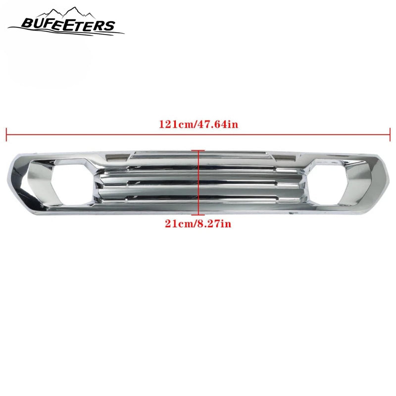 BUFEETERS Front Lower Grille Bumper Filler Fit For 2019 2020 2021 GMC Sierra 1500 AT4/Denali,Factory Style,Chrome