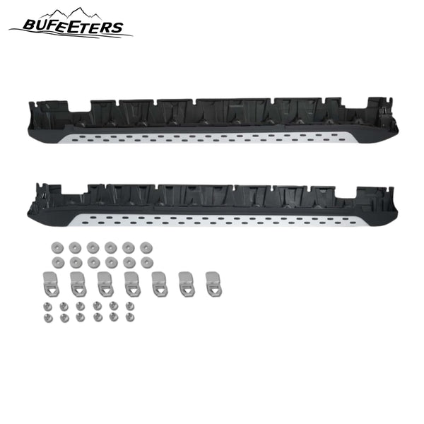 BUFEETERS Side Step Running Board Nerf Bar Fit For 2010 2011 2012 2013 2014 2015 Mercedes-Benz GLK250 GLK300 GLK350,Black&Silver