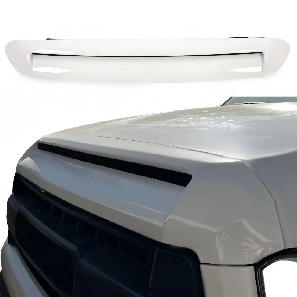 BUFEETERS Front Hood Bulge Molding Fit For 2014-2021 Toyota Tundra, Super White 040